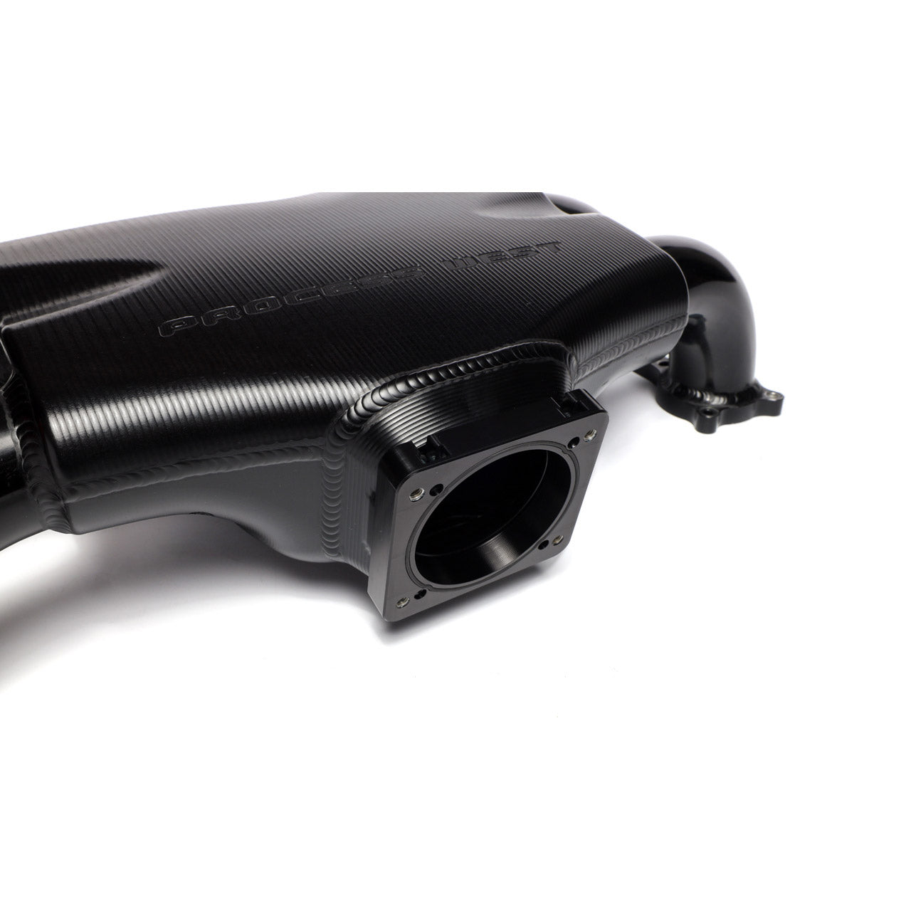 IAG Big Bore 76mm Throttle Body Adapter For Process West & Corsa Veloce Intake Manifold; Black Finish.