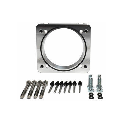IAG Big Bore 76mm Throttle Body Adapter For Process West & Corsa Veloce Intake Manifold (Silver Finish).
