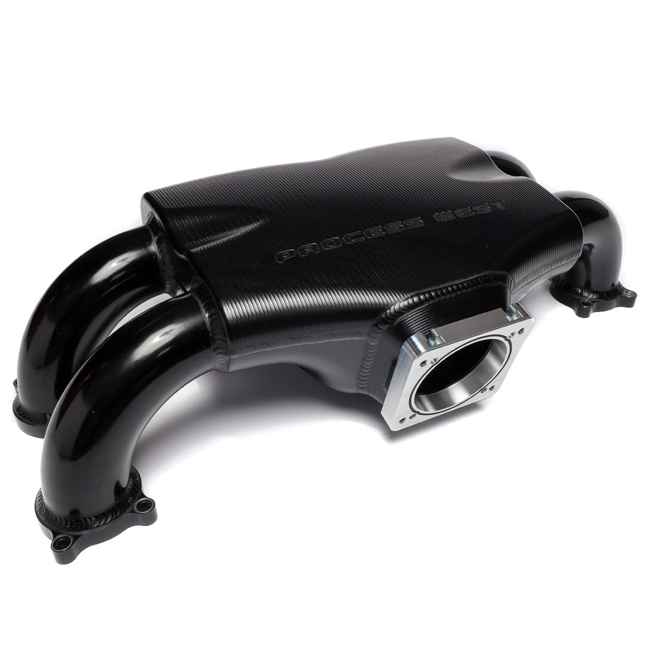 IAG Big Bore 76mm Throttle Body Adapter For Process West & Corsa Veloce Intake Manifold (Silver Finish).