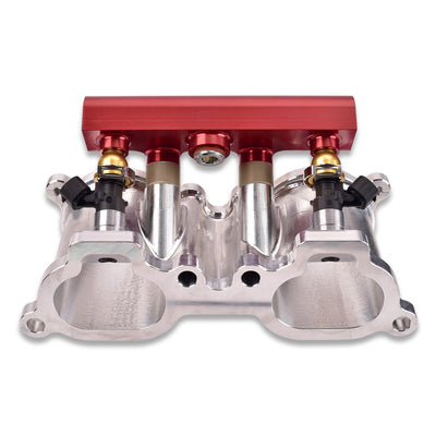IAG V3 Top Feed Fuel Rails For 2002-14 Subaru WRX 07-21 STI 08-12 LGT 06-13 FXT (Red Finish).
