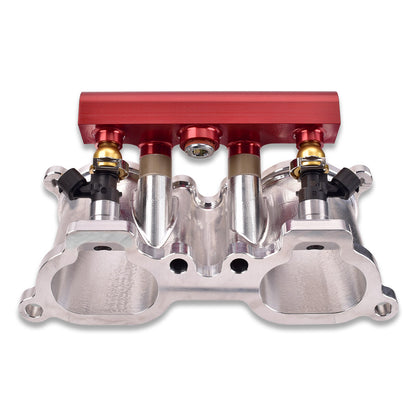 IAG V3 Top Feed Fuel Rails For 2002-14 Subaru WRX 07-21 STI 08-12 LGT 06-13 FXT (Red Finish).