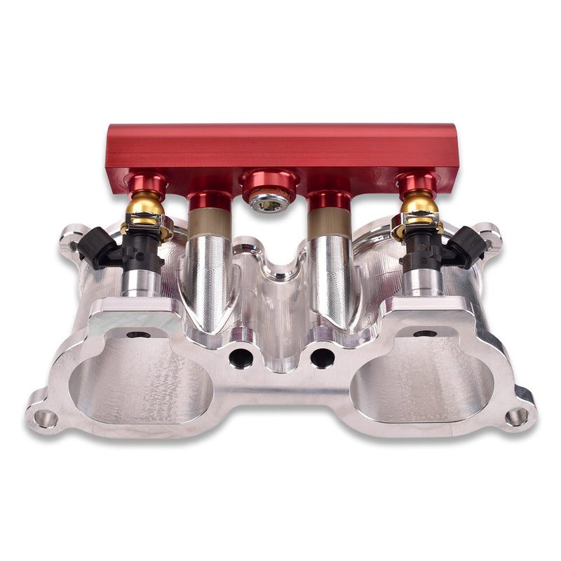 IAG V3 Top Feed Fuel Rails For 2002-14 Subaru WRX 07-21 STI 08-12 LGT 06-13 FXT (Red Finish).