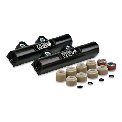 IAG PTFE Flex Fuel System Kit W/ ID Injectors Aeromotive FPR IAG Fuel Rails For 08-14 WRX 08-21 STI (Black/1750cc)