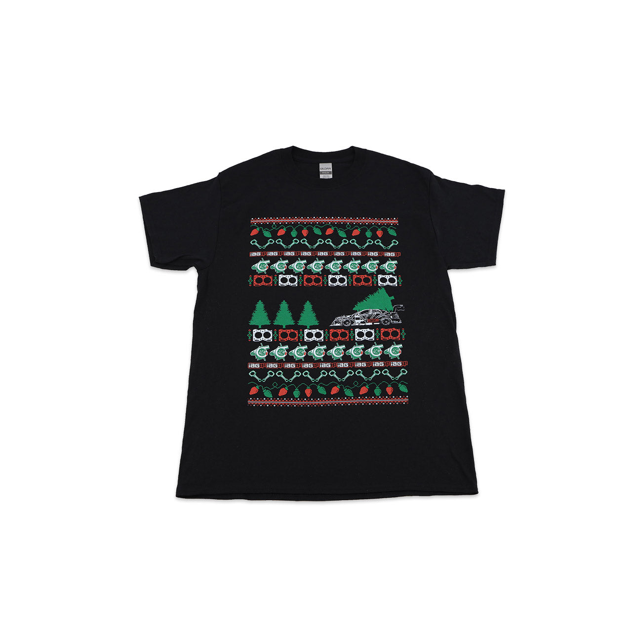 IAG Men'S Ugly Christmas Black T-Shirt.