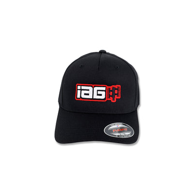 IAG Boxer Logo Embroidered Flexfit Cap Black L/XL
