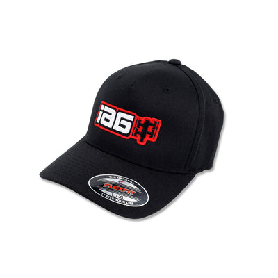 IAG Boxer Logo Embroidered Flexfit Cap Black S/M