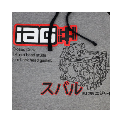 IAG Performance Men'S Closed Deck Black And Gray Hoodie.