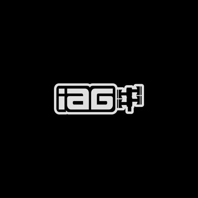 IAG Performance 6 Inch Matte White Die Cut Sticker - Sold Individually.