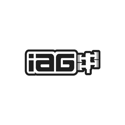 IAG 12 Inch Matte Black Die Cut Sticker - Sold Individually.