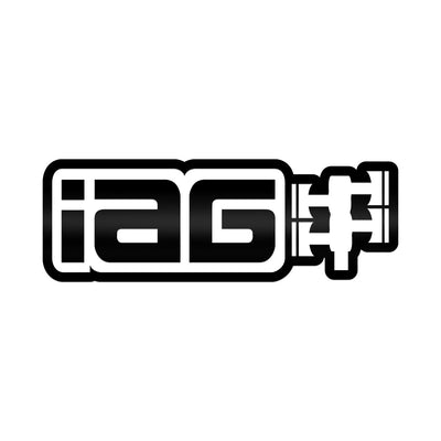 IAG 20 Inch Gloss Black Die Cut Sticker - Sold Individually.