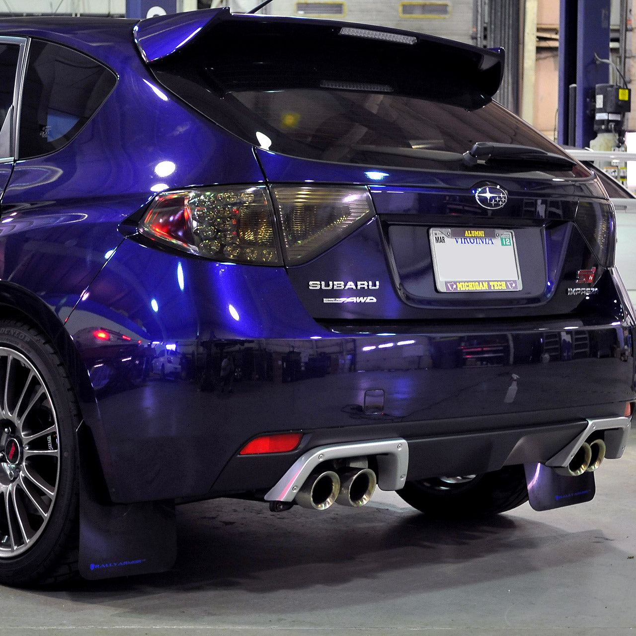 IAG RockBlocker Smoked Tail Light Overlay Film Kit For 2008-14 Subaru WRX / STI Hatchback.