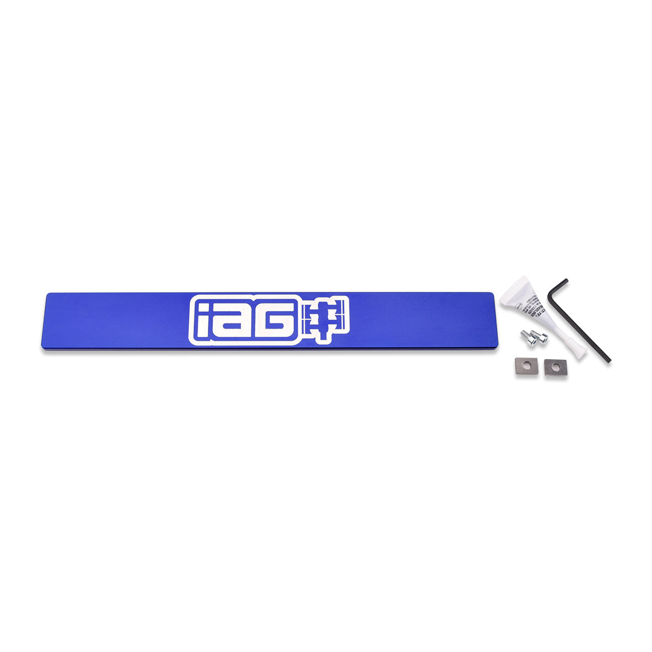 IAG Stealth Mount Tag Delete For 2008-14 Subaru WRX And STI (Blue Finish).