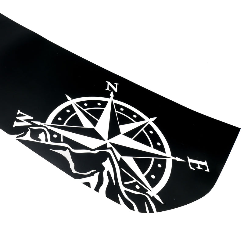 IAG Off-Road Front Hood Graphic - Compass Design For 2021+ Ford Bronco