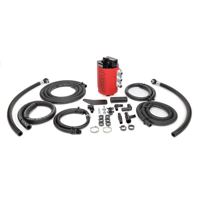 IAG V3 Street Series Air / Oil Separator (AOS) For 2006-07 Subaru WRX & 2004-07 STI - Red Finish