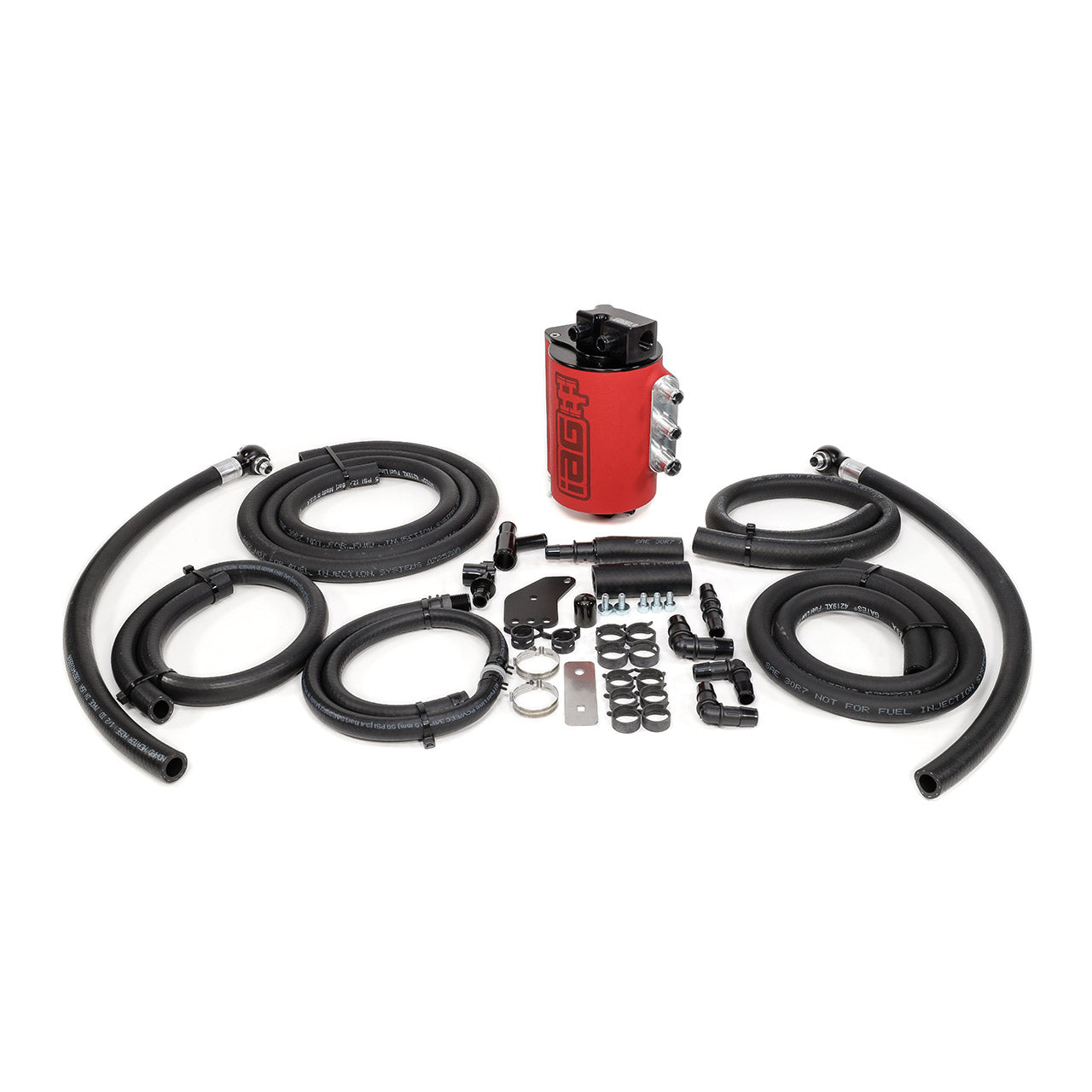 IAG V3 Street Series Air / Oil Separator (AOS) For 2008-14 WRX & 2008-21 STI - Red Finish