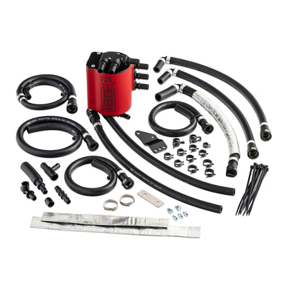 IAG Air Oil Separator AOS For 08-14 WRX 08-21 STI 09-13 FXT 05-09 LGT & OBXT -Red