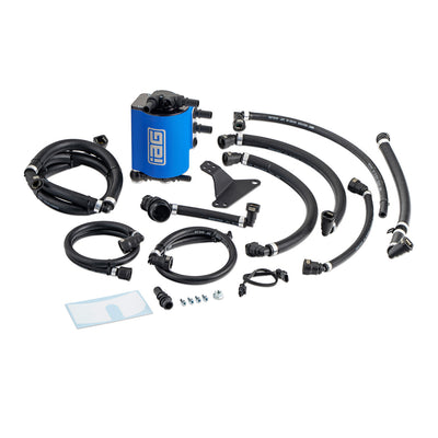 IAG Air Oil Separator AOS For 17-20 Ford F-150 & Raptor 3.5L EcoBoost Powder Coat Blue