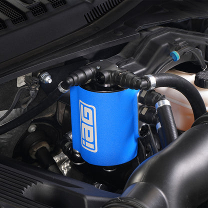 IAG Air Oil Separator AOS For 17-20 Ford F-150 & Raptor 3.5L EcoBoost Powder Coat Blue