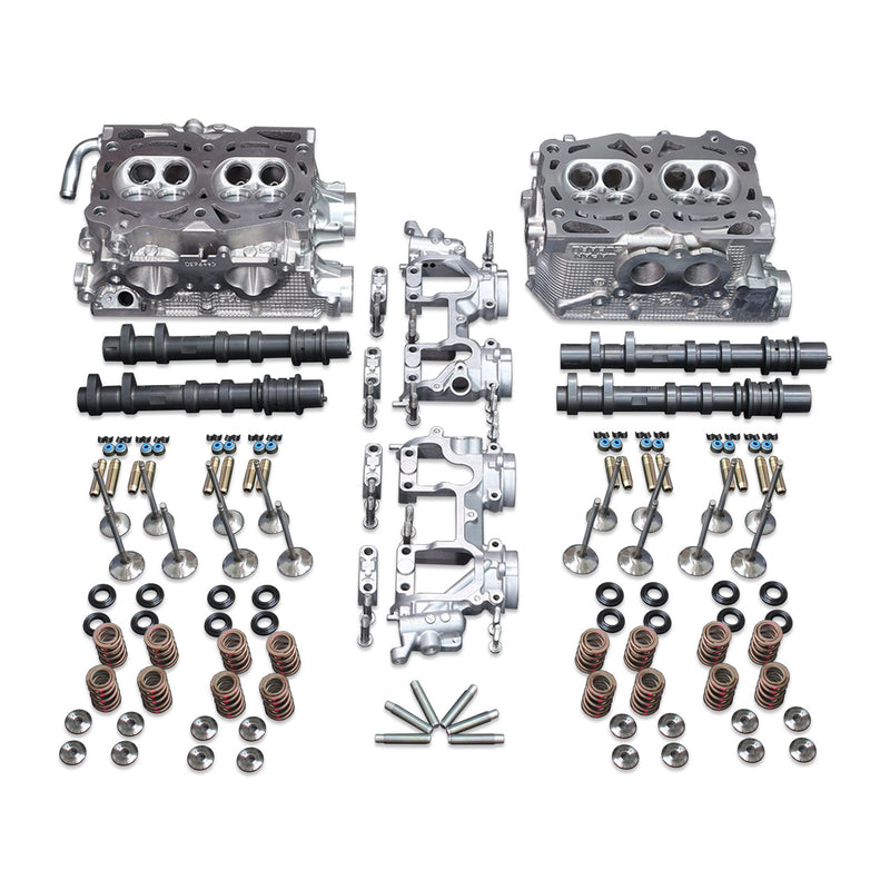 IAG 1150 CNC Ported Drag S20 Cylinder Heads Package W/ Combustion Mod & GSC S3 Cams & Kelford Bucket Lifters For 02-05 WRX