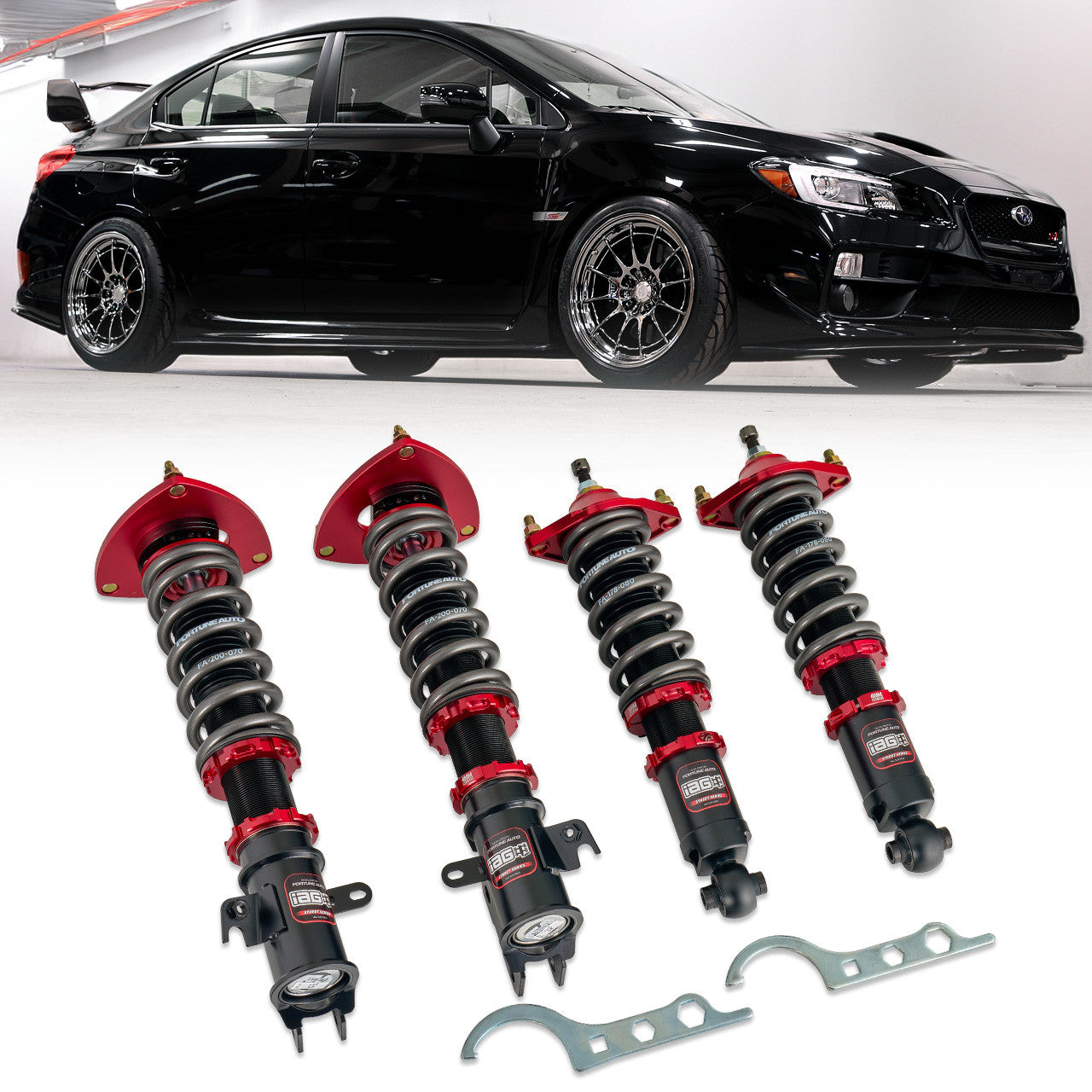 IAG Spec Street Series Coilovers by Fortune Auto for 2015-21 WRX/STI