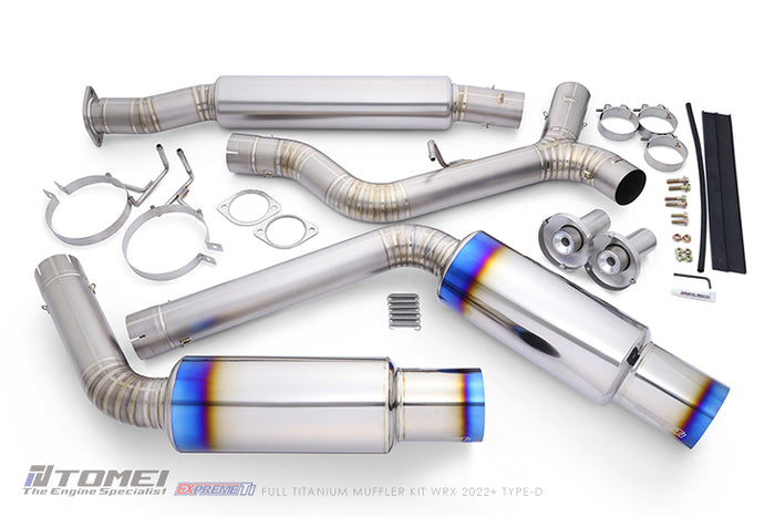 WRX Sti S4 TOMEI EX PREME Ti エクスプリーム Ti Tomei Expreme-Ti 16lbs Titanium 80mm Single Exit Exhaust for