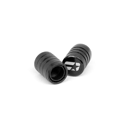 Overtake Aluminum Valve Stem Caps - Universal Black