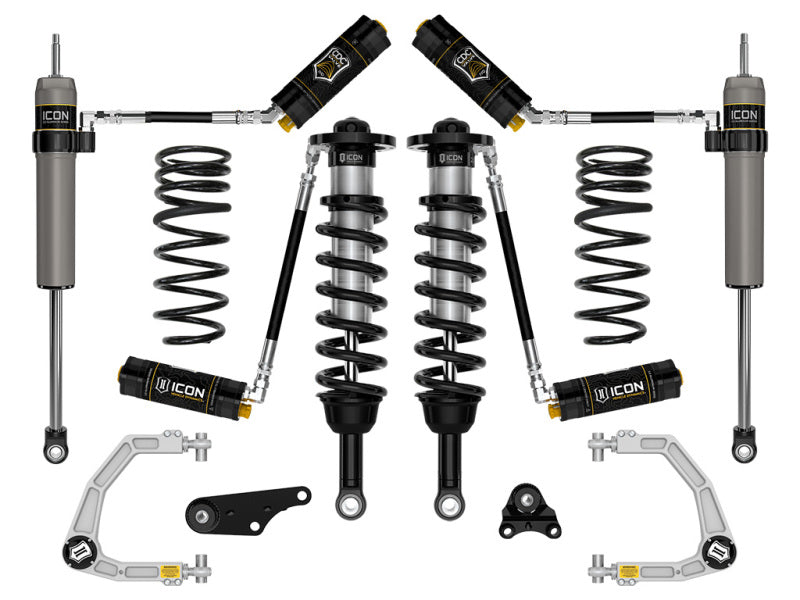 ICON 2024+ Toyota Tacoma 1.25in-3in Stage 5 Suspension System Billet w/ Triple Rate Spring