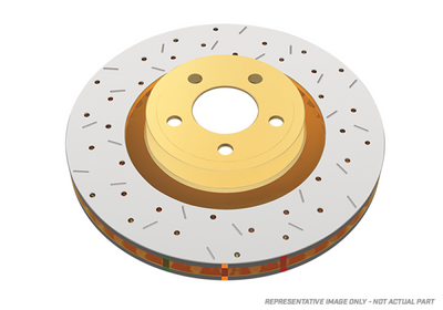 DBA 05-08 Subaru Outback Rear Drilled & Slotted 4000 Series Rotor