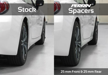 PERRIN 02-14 Subaru WRX / 2004 STI / 13-25 BRZ & Toyota GR86 30mm Wheel Spacers 5x100 56mm CB - Pair