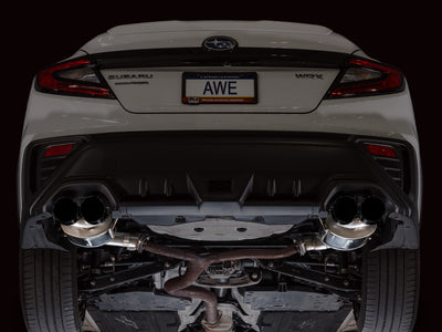 AWE Tuning 22-25 Subaru VB WRX Touring Edition Axle-Back Exhaust - Diamond Black Tips
