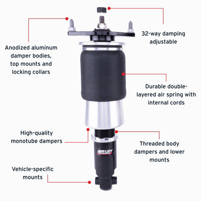 Air Lift Performance 15-21 Subaru WRX (VA) / 15-21 Subaru WRX STI (VA) Rear Air Suspension Kit