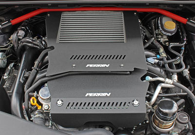 PERRIN 15-21 Subaru WRX Engine Cover Kit (Intercooler & Pulley Covers Incl.) - Black