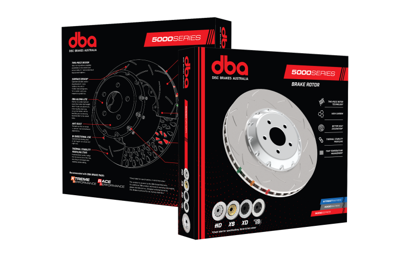 DBA 2004+ STi Front Slotted 5000 Series Replacement Rotor Rings