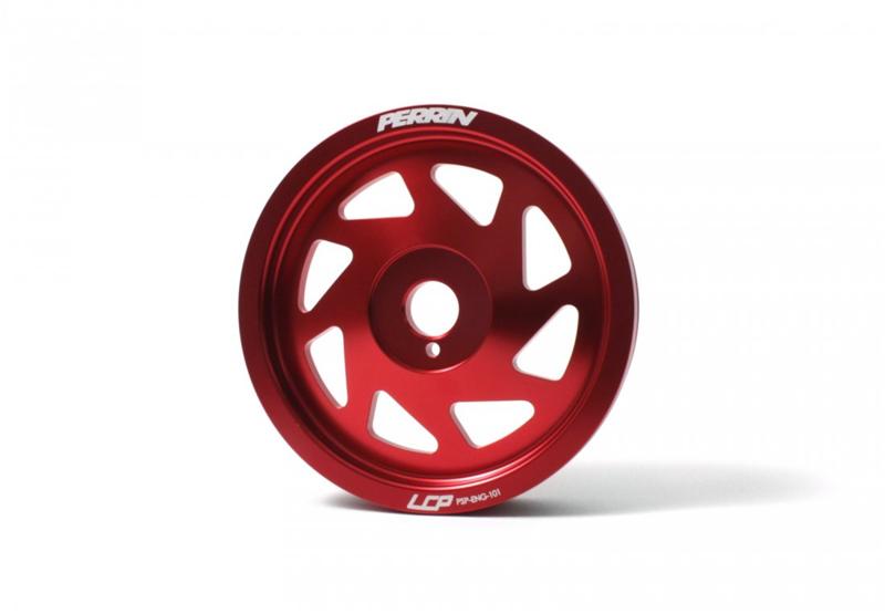 PERRIN 15-18 Subaru WRX / 13-20 BRZ / 14-18 FXT / 13-16 Crosstrek Lightened Crank Pulley - Red
