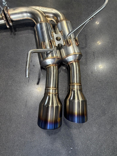 USED / Invidia 2015+ Subaru WRX / STI Gemini/R400 Single Layer Quad Titanium Tip Cat-Back Exhaust (Copy)