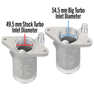 Overtake Aluminum Turbo Inlet - Subaru 2022+ WRX (optional ported for big turbo available)
