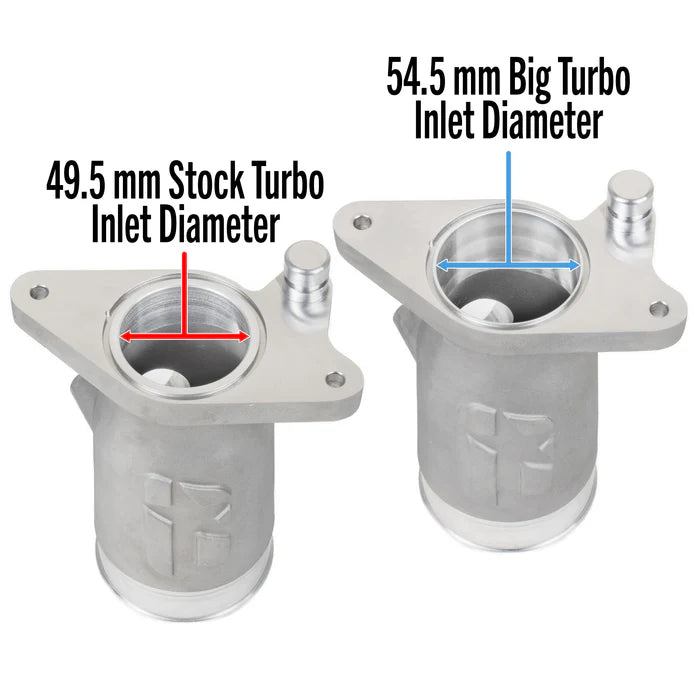 Overtake Aluminum Turbo Inlet - Subaru 2022+ WRX (optional ported for big turbo available)