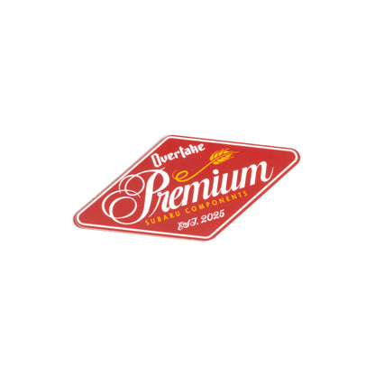 Overtake Premium Beer Stickers