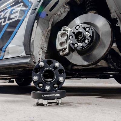 OVERTAKE Wheel Spacers - Pair - 20mm 5x100 - Subaru 2002-2014 WRX, 2004 STI, 2013-2026 BRZ/GR86, and more