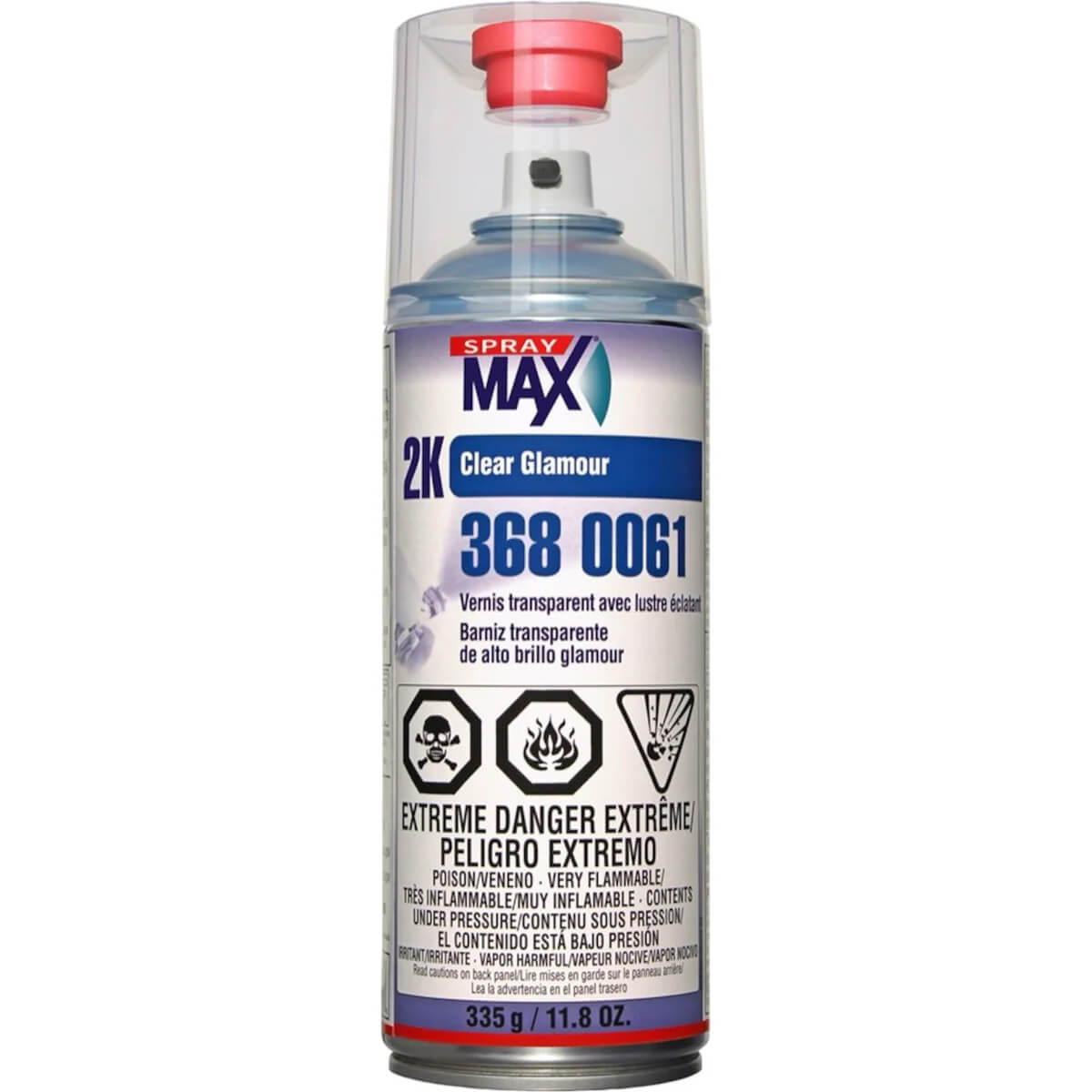 SprayMax 2K Clear Coat Paint 12oz. Can