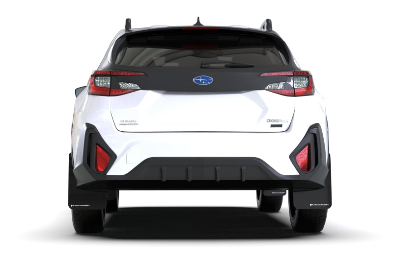 Rally Armor 24-25 Subaru Crosstrek Black UR Mud Flap White Logo