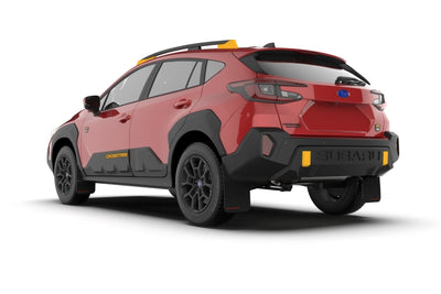 Rally Armor 24-26 Subaru Crosstrek (Wilderness Only) Black UR Mud Flap W/Grey Logo-No Drilling Req