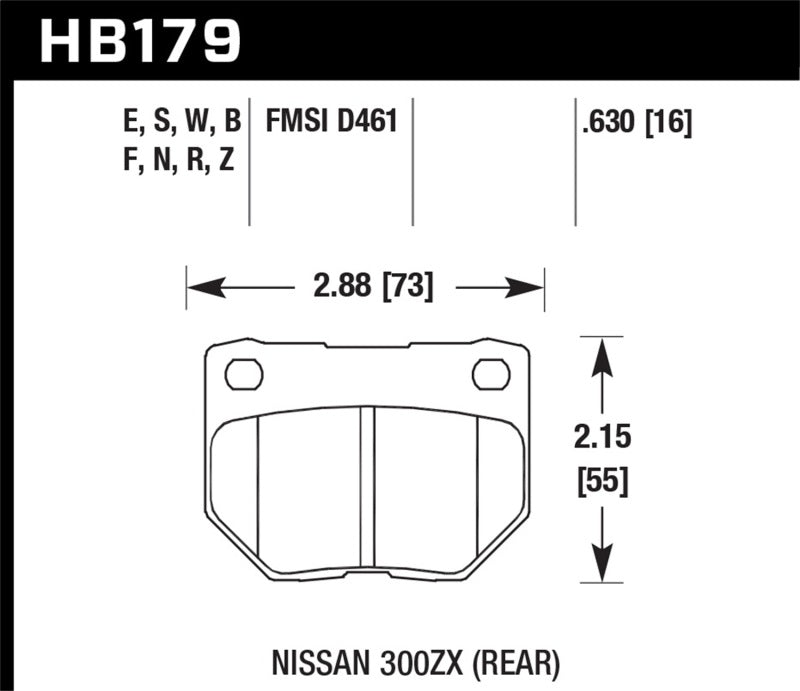 Hawk 06-07 WRX HP+ Street Rear Brake Pads