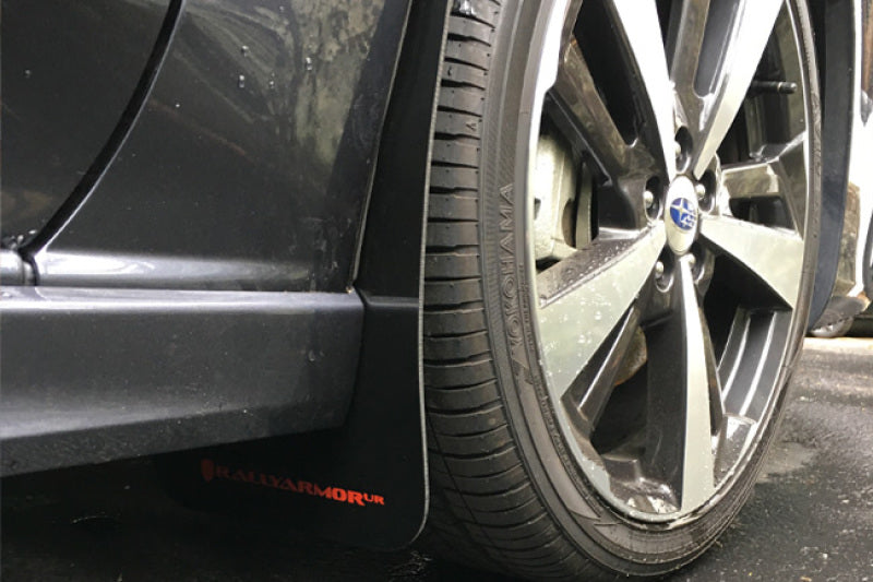 Rally Armor 17-23 Subaru Impreza 4D/5D Black UR Mud Flap w/Grey