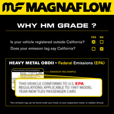 MagnaFlow Universal Catalytic Converter 2.25inch w/ single O2