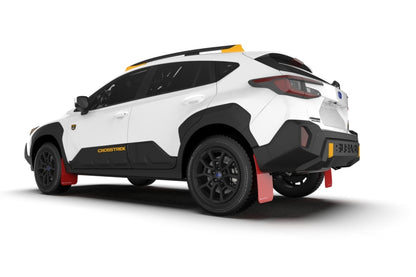 Rally Armor 24-25 Subaru Crosstrek (Wilderness Only) Red UR Mud Flap W/Black Logo - No Drilling Req
