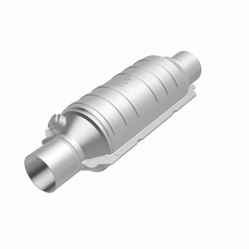 MagnaFlow Conv Univ 2in Inlet/Outlet Center/Center Round 11in Body L x 5.125in W x 15in Overall L