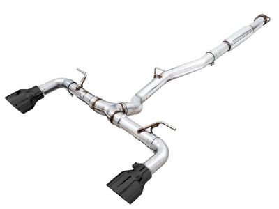 AWE Tuning Subaru BRZ / Toyota GR86 / Toyota 86 Track Edition Cat-Back Exhaust- Diamond Black Tips