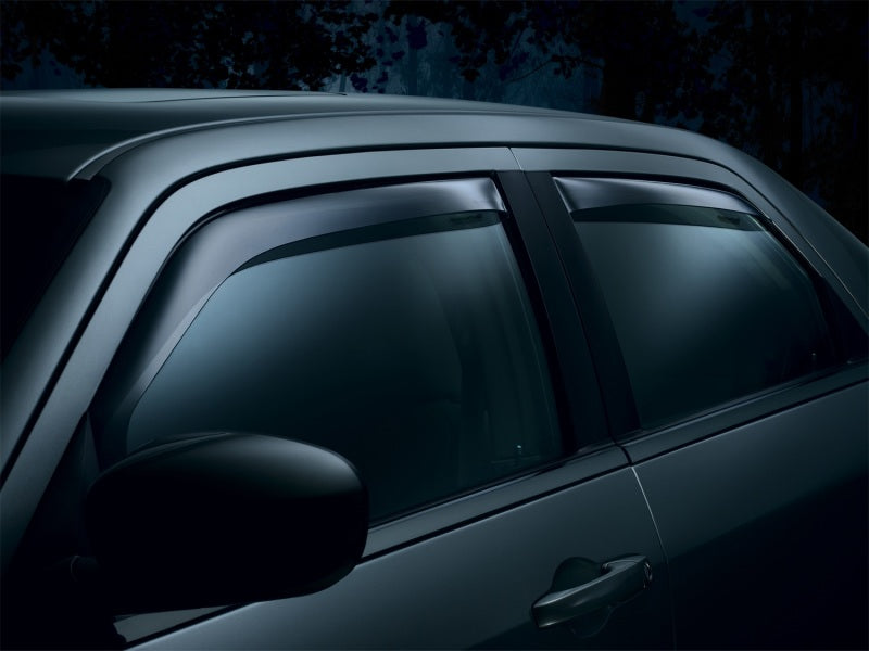 WeatherTech 09-13 Subaru Forester Front and Rear Side Window Deflectors - Dark Smoke