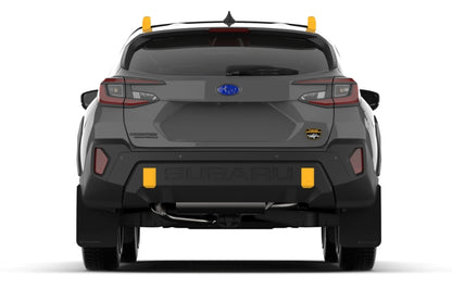 Rally Armor 24-25 Subaru Crosstrek (Wilderness Only) Black UR Mud Flap W/Red Logo - No Drilling Req